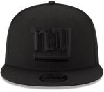New Era NFL 9FIFTY Black On Black Adjustable Snapback Hat Cap One Size Fits All (New York Giants)
