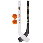 Franklin Sports Anaheim Ducks NHL Mini Hockey Stick Set - NHL Team Knee Hockey Stick and Ball Set - Two Player Stick Set - Great Toy for Kids
