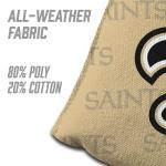 YouTheFan Officially-Licensed NFL New Orleans Saints Set of 4 Cornhole Bags - All Weather Regulation 6” x 6” Size - 16oz Weight - Designed in USA