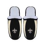 FOCO New Orleans Saints NFL Mens Sherpa Slide Slippers - L