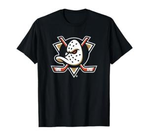 Anaheim Ducks Icon Black Licensed T-Shirt, Men, Black, X-Large