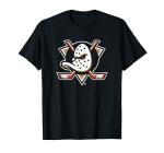 Anaheim Ducks Icon Black Licensed T-Shirt, Men, Black, X-Large