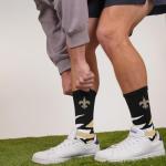 For Bare Feet NFL NEW ORLEANS SAINTS Shattered Camo Crew Sock Team Color Large