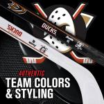 Franklin Sports Anaheim Ducks NHL Mini Hockey Stick Set - NHL Team Knee Hockey Stick and Ball Set - Two Player Stick Set - Great Toy for Kids