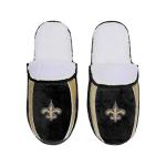 FOCO New Orleans Saints NFL Mens Sherpa Slide Slippers - L