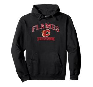 Calgary Flames Vintage Hockey NHL Officially Licensed Pullover Hoodie
