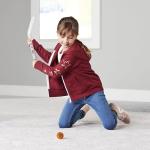 Franklin Sports Anaheim Ducks NHL Mini Hockey Stick Set - NHL Team Knee Hockey Stick and Ball Set - Two Player Stick Set - Great Toy for Kids