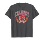 Calgary Flames Vintage Victory Dark Heather Licensed T-Shirt