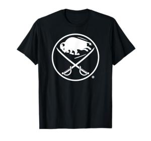 Buffalo Sabres Two Tone Black NHL Officially Licensed T-Shirt