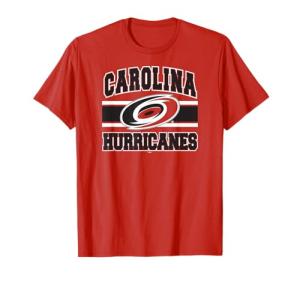 Carolina Hurricanes Stripe Red Officially Licensed T-Shirt