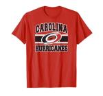 Carolina Hurricanes Stripe Red Officially Licensed T-Shirt