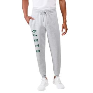 Ultra Game NFL Official Adults Super Soft Game Day Jogger Sweatpants - Unisex, New York Jets, Heather Gray, Medium