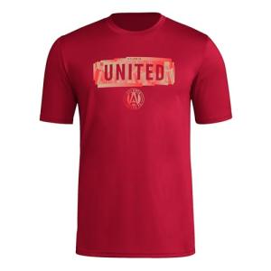 adidas Men's Atlanta United FC Local Pop Short Sleeve Pre-game T-shirt, Team Victory Red, Medium