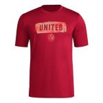 adidas Men's Atlanta United FC Local Pop Short Sleeve Pre-game T-shirt, Team Victory Red, Medium