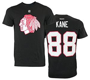 NHL Men's Chicago Blackhawks Patrick Kane Jersey Tee, Black