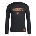 adidas Men's Atlanta United FC Jersey Hook Long Sleeve Pre-game Jersey, Black, XX-Large