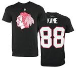NHL Men's Chicago Blackhawks Patrick Kane Jersey Tee, Black