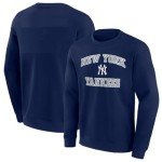 MLB Kids Youth 8-20 Official City Headline Arch Logo Fleece Lined Crewneck Sweatshirt (US, Numeric, 10, 12, Regular, New York Yankees - Navy)