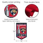 WinCraft Florida Panthers 2 Time Stanley Cup Champions Banner Pennant