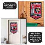 WinCraft Florida Panthers 2 Time Stanley Cup Champions Banner Pennant