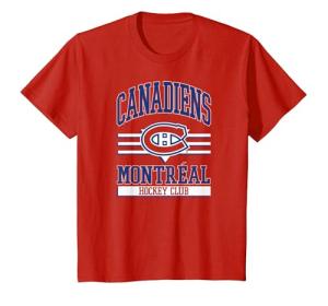 Montreal Canadiens Hockey Club Red Officially Licensed T-Shirt, Youth, Red, Small