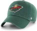 47 NHL Team Color Alternate Primary Logo Clean Up Adjustable Cap Dad Hat, Adult One Size Fits All - Minnesota Wild Green