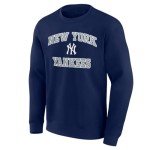 MLB Kids Youth 8-20 Official City Headline Arch Logo Fleece Lined Crewneck Sweatshirt (US, Numeric, 10, 12, Regular, New York Yankees - Navy)