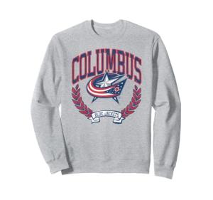 Columbus Blue Jackets Vintage Victory Gray Licensed Sweatshirt