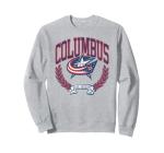 Columbus Blue Jackets Vintage Victory Gray Licensed Sweatshirt