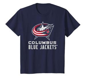 Columbus Blue Jackets Power Play Navy Officially Licensed T-Shirt, Youth, Navy Blue, Medium