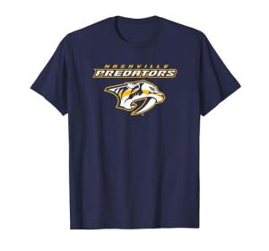 Nashville Predators Power Play Navy NHL Officially Licensed T-Shirt, Men, Navy Blue, Large