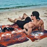 Northwest NHL Edmonton Oilers Oversized Microfiber Beach Towel, 40 x 72 Inches – Quick Dry, Sand Resistant, Lightweight, Highly Absorbent, Distorter Design