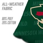 YouTheFan Officially-Licensed NHL Minnesota Wild Set of 4 Cornhole Bags - All Weather Regulation 6” x 6” Size - 16oz Weight - Designed in USA
