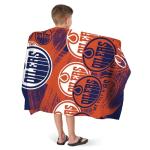 Northwest NHL Edmonton Oilers Oversized Microfiber Beach Towel, 40 x 72 Inches – Quick Dry, Sand Resistant, Lightweight, Highly Absorbent, Distorter Design