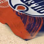 Northwest NHL Edmonton Oilers Oversized Microfiber Beach Towel, 40 x 72 Inches – Quick Dry, Sand Resistant, Lightweight, Highly Absorbent, Distorter Design