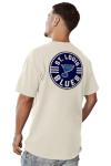 St. Louis Blues NHL Officially Licensed T-Shirt Ringspun Front/Back Ivory Puck, Large