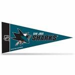 Rico Industries NHL San Jose Sharks 8-Piece 4-Inch by 9-Inch Classic Mini Pennant Décor Set