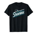 San Jose Sharks Retro Performer Black Officially Licensed T-Shirt