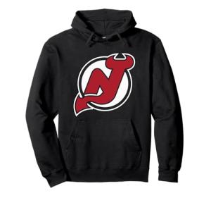 New Jersey Devils Icon Black Officially Licensed Pullover Hoodie