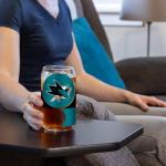 Rico Industries NHL Hockey San Jose Sharks Standard 16-oz Class Can Shaped
