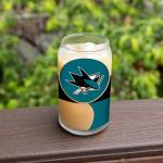 Rico Industries NHL Hockey San Jose Sharks Standard 16-oz Class Can Shaped