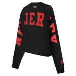 Pro Standard Womens NHL New Jersey Devils Wingspan Crewneck Sweatshirt Black M