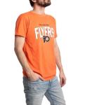 Calhoun NHL Surf & Skate Mens Vintage Style Distressed Heather Tone Rustic T-Shirt (Philadelphia Flyers, X-Large)
