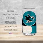 Rico Industries NHL Hockey San Jose Sharks Standard 16-oz Class Can Shaped