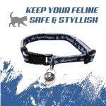 MLB CAT COLLAR. - LOS ANGELES DODGERS CAT COLLAR. - Strong & Adjustable BASEBALL Cat Collars with Metal Jingle Bell