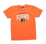 Calhoun NHL Surf & Skate Mens Vintage Style Distressed Heather Tone Rustic T-Shirt (Philadelphia Flyers, X-Large)