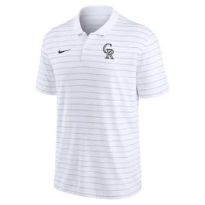 Nike Men's MLB Authentic Collection DRI-FIT Victory Polo (US, Alpha, XX-Large, Regular, Regular, White, Colorado Rockies)