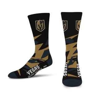 For Bare Feet NHL VEGAS GOLDEN KNIGHTS Shattered Camo Crew Sock Team Color Large