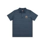 FOCO Vegas Golden Knights NHL Mens Striped Polyester Polo - L