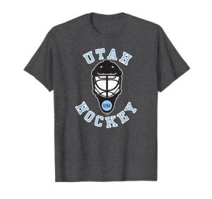 Utah Hockey Club Hockey Mask Dark Heather T-Shirt